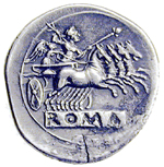 silver roman coin