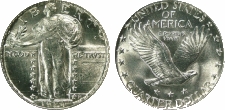 Standing Liberty Quarters